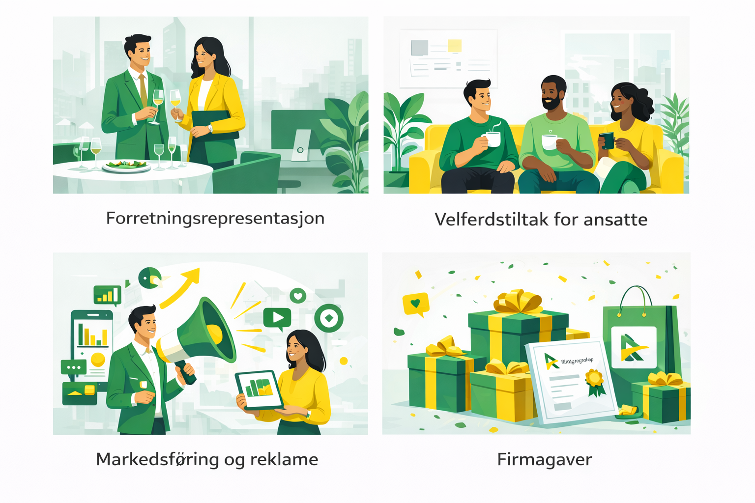 Kundeservice ansattvelferd reklamegaver og markedsføring