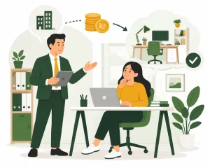 Hva om arbeidsgiveren din betaler for hjemmekontoret ditt?